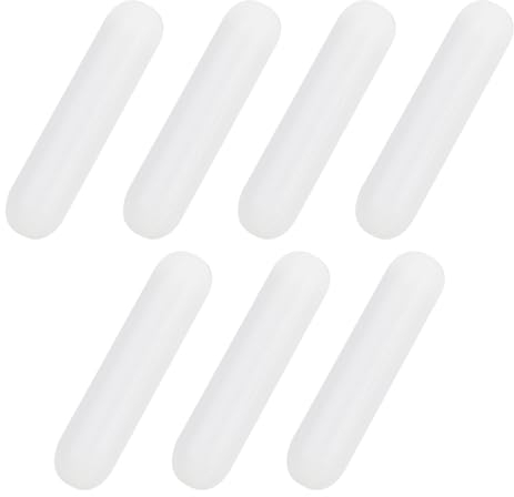 7 Stück Magnet Rührstäbchen, Weiß Magnet Rührer und Mischer für Labor (C7*30mm)