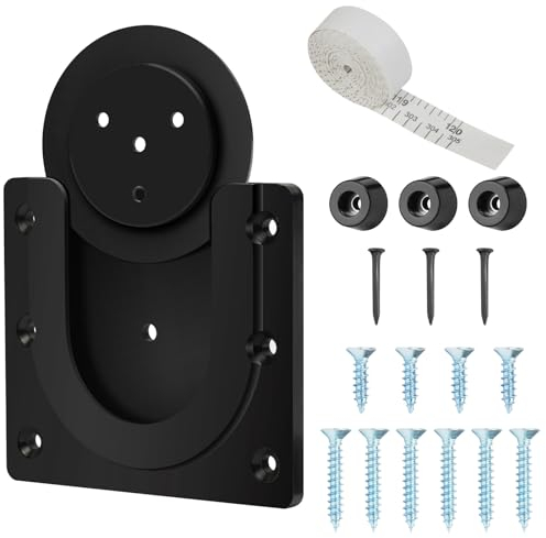 Flintronic Dartboard Bracket Hanging Dartboards, Sturdy Dartboard Mounting Stand Kit for Targets, Archery Games, Dartboards Device, Includes Screws and Stabilisers Dart Board - Easy Install, Black