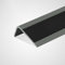 Treppenkantenprofil Treppenprofil L-Form PVC Treppenkantenprofil PVC 50x25mm Vinyl-Anti-Rutsch-Treppenkante Freischnitt AntiRutsch Streifen Für Treppen/Boden/Stufen, Treppenkanten ( Color : Nero , Siz