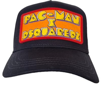 DSQUARED2 Baseball Cap BCM0748 Pac-Man Wappen Rot, Schwarz , One size