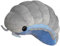 TOPLITHE Blaue Raupe Aus Kuscheltier, 30Cm Süßes Insekt Plüschtier Weiches Stofftier Kissen Geschenk for Kinder Jungen und Mädchen(Gray,50CM/20IN)