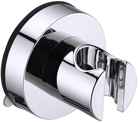 WATIIFUFU 1pc Suction Cup Shower Bracket Replacement Shower Holder Shower Head Base Shower Stand Hose Stand Shower Hose Holder Shower Head Stand Rotatable Shower Holder Hose Mount Silver