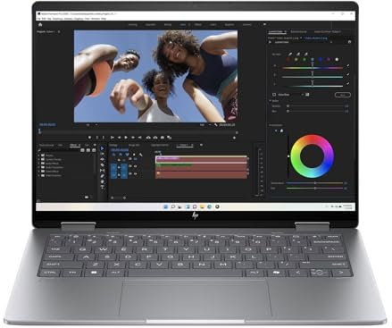 HP Envy x360 14 2in1 Laptop with Pen | Intel Core Ultra 7-155U | AI Enhanced | 16GB RAM | 1TB SDD | Intel Arc Graphics | 2.8K OLED Touchscreen | Intel Evo | Windows 11 | Silver | 14-fc0021na