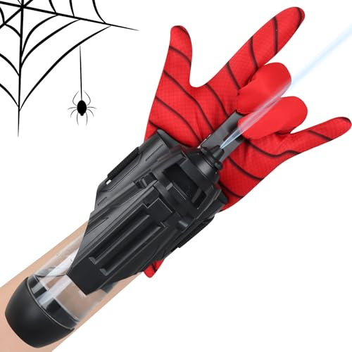Aooess Toys for 3-8 Year Old Kids: Electric Spider Water Gun for Boys Water Pistols Gifts for 3 4 5 6 7 8 Year Old Boys Girls Birthday Web Shooter Launcher with Glove Summer Outdoor Squirt Guns