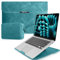 HeeYeal 13,3-14 Pollici Laptop Custodia con Supporto per MacBook Pro 14 M4/M3/M2/M1 Pro/Max 2025-2021, MacBook Air/Pro 13, PU Pelle Computer Portatile Sleeve per HP Dell Lenovo Surface Laptop -Verde