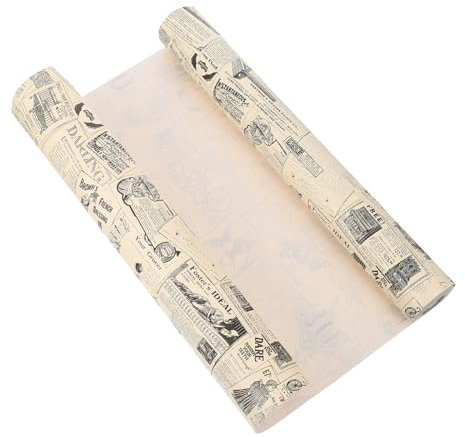 SHINEOFI 1 Rouleau De Papier Peint Journal Vintage Décoration D'Intérieur Vintage Décoration Rétro Autocollants Muraux Décoration Murale De Salon Papier Peint Créatif