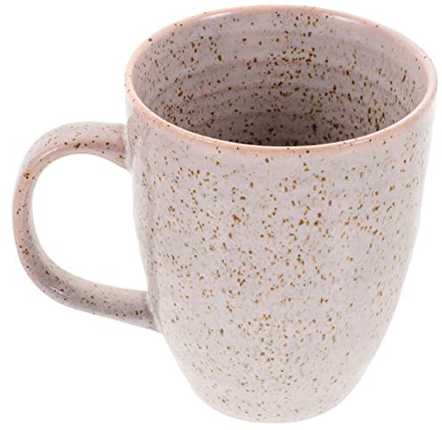 Alipis Tasse à Café Céramique Réutilisable Gris à Rayures Mug Portable Multifonction Pour Thé Lait Jus Utilisable Maison Et Bureau