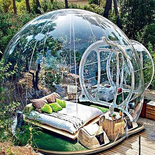 Bubble House Kuppel-Pavillon-Zelt – großes tragbares regendichtes Zelt für Camping und Hinterhofgärten, Innen- und Außenbereich