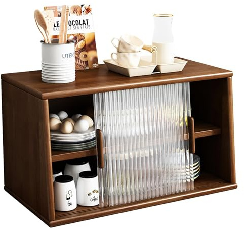 DTACBNEUZ Anrichte Massivholz Sideboard Tischplatte Schrank Küche Lagerschrank Aufbewahrung Theke Top Kaffee Organizer(40cm)