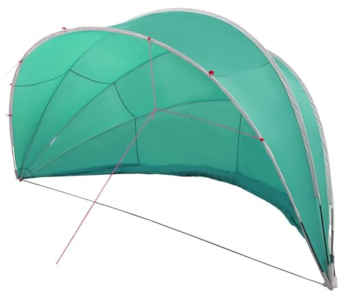 vidaXL Cúpula para Piscina Manual Azul 546 x 516 x 250 cm,