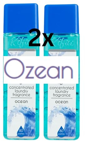 Wäscheparfüm OCEAN Doppelpack (2x 200ml) – Bis zu 160 Waschgänge – Hochkonzentriertes Parfüm für langanhaltende Meeresfrische – Weichspüler-Ersatz