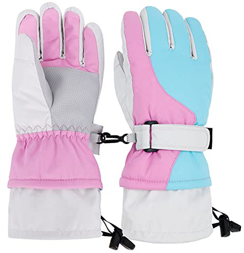 Lullaby Kinder Skihandschuhe Thinsulate Baumwolle, winddicht, wasserdicht - - Medium(7-9 Jahre)