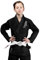 Venum, Contender Kinder BJJ Kampfanzug (Free Weiß belt included), Unisex Kinder, C3, Schwarz