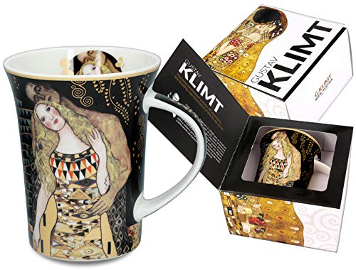 Carmani - Taza de porcelana decorado con 'La familia' de Gustav Klimt 350ml