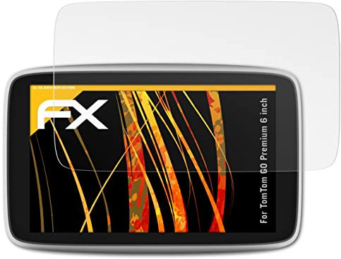 atFoliX Película Protectora compatible con TomTom GO Premium 6 inch Lámina Protectora de Pantalla, antirreflejos y amortiguadores FX Protector Película (3X)