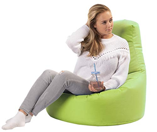 sunnypillow Gaming Sitzsack XXL mit Styropor Füllung Outdoor & Indoor für Kinder & Erwachsene Sitzsäcke Sitzkissen Bodenkissen viele Farben zur Auswahl Grün