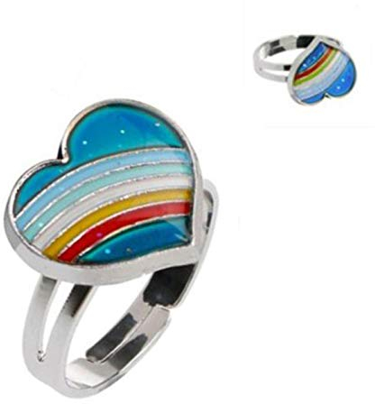 OSALAD Schmetterling Herz Stern Stimmung Ring Farbe Änderung Einstellbar Emotion Fühle Wechselbare Temperaturring Schmuck Für Kinder Geburtstag Großhandel