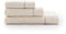 Zucchi, Set Asciugamani Bagno, 1+1, Collezione Gemma, Spugna Jacquard 100% Cotone Naturale, 430gsm, 40x60cm, 60x110 cm, Beige