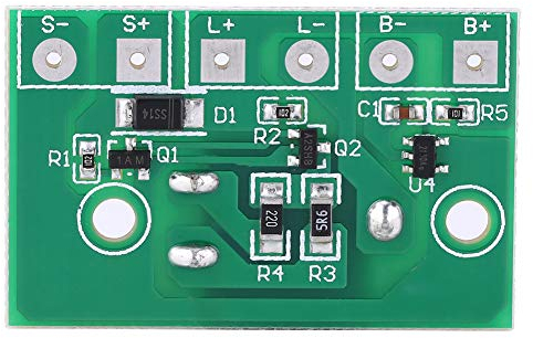 Marvellous Solarlampen-Controller-Modul, Solarlampen-Platinen-Controller-Modul Steuerplatine mit Schalter für 3,7 V Batterie
