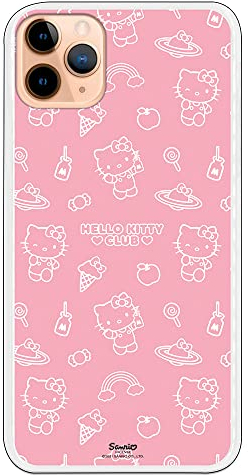 Personalaizer Original Case Compatible with iPhone 11 Pro MAX with a Hello Kitty Pattern Design on Pink