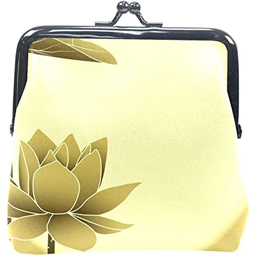 Orientalische Münzgeldbörse mit Lotusblüte, Münztasche, Münztasche, Münztasche, Münzgeldbörse, Schnalle, Geldbörse für Damen und Mädchen