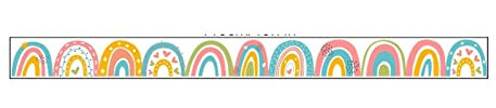 YUEMOL bordüre selbstklebend Regenbogenaufkleber Wohnzimmer Schlafzimmer Kinderzimmer Dekoration Abnehmbare Taillenlinienaufkleber, PVC wasserdichtem Selbstkleber for Küchenbad Kinderzimmer Dekoration