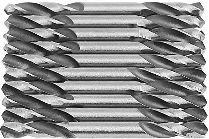 Lot de 10 forets hélicoïdaux HSS à double extrémité 4,2 mm