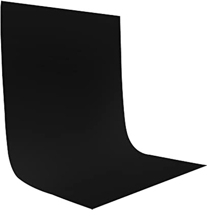 HYYTOK 1.5x2m / 5 x 6.6 Ft Photo background cloth for Product Portrait Photography Photo Studio Streaming Zoom Video Black