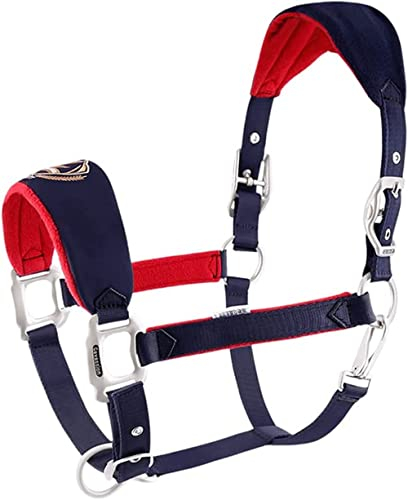 Unistrengh Halfter für Pferd gepolstertes Pferdehalfter Stallhalfter Fleece Elegant Weidehalfter verstellbar an Kinnriemen und Genickstück sicher & reißfest (XS)