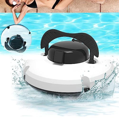 Piscina con piscina a corda, pulitore automatico della piscina robotica per l'arraciferatore di parete con navigazione intelligente e filtro di carico superiore per tutti i tipi di piscina ,White