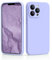 CALOOP Slim-Fit for iPhone 13 Pro Max Case,Sturdy Shockproof Hard Frame Cover with Anti-Scratch Microfiber Lining,Skin Soft Liquid Silicone,Full Protection for Screen and Camera Lens(Light Purple)