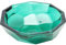 Kare Design Schale Origami, Grün, Glasschüssel, Ablage für Schmuck, Schlüssel, Münzen, Deko für Esstisch, Wohnzimmer, Küche, Recyceltes Glas, 8x25x25 cm (H/B/T)