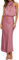 Odizli Robe de soirée longue élégante sans manches en satin pour femme - Pour l'été et le mariage, Grains de rose, L