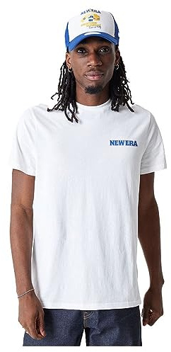 New Era Herren Food Graphic T-Shirt, White/Blue, XL