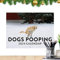Fukamou Pooping Dogs Calendar 2024, Hund Pooping Wandkalender, Kalender Für Hundekacke, Lustige Kackende Tiere Kalender, Geschenk Für Freunde, Familie, Nachbarn, Mitarbeiter, Verwandte