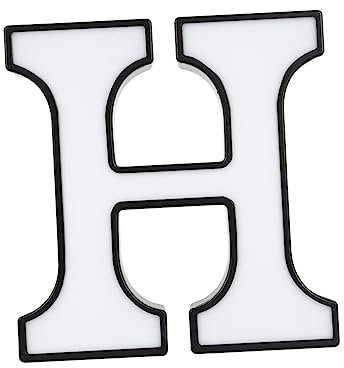 Gadpiparty Buchstaben-nachtlicht Alphabet-lampe „h“ Für Dekoration Party Hochzeit Schlafzimmer Keine Batterien Erforderlich