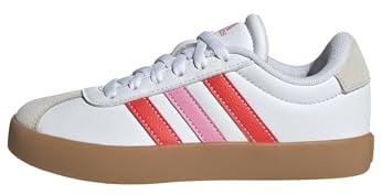 adidas Unisex niños VL Court Shoes, FTWR White/Bright Red/Bliss Pink, 30 EU
