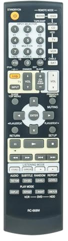 AULCMEET RC-668M Ersatzfernbedienung Kompatibel mit Onkyo 4K 5.1Ch AV Receiver Dolby HT-R640 HTR640 HT-S894 HTS894 HTS894B HT-S894B