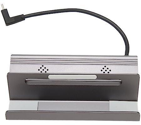 Lega di Alluminio 6 in 1 per Supporto Dock Steam Deck, Hub USB 3.0 4K 60Hz Porta di Rete Gigabit Console di Gioco Docking Station Espansore con Ricarica PD di Tipo C per Telefono