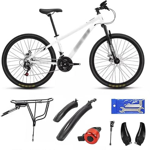 WXHJM 24 Zoll Mountainbike, 24 Geschwindigkeiten, MTB Fahrrad, Stahlrahmen, MTB mit Schutzblech, für Mädchen Jungen Herren und Damen Radsportbegeisterte B-24 In,24 Speed