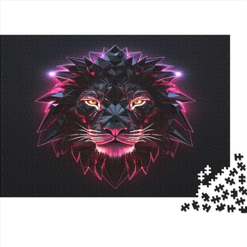 Löwe 1000 Stück Puzzles Für Erwachsene Teenager Stress Abbauen Familien-Puzzlespiel 1000-teiliges Puzzle Kinder Lernspiel Spielzeug Geschenk Puzzel 1000pcs (75x50cm)