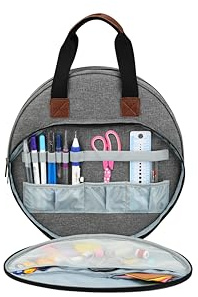 Garntasche,Garn-Organizer, Aufbewahrungstasche Wolle, Stricktasche, Aufbewahrungstasche für Garne, Mitnahmeprojekte,Basteltasche zum Häkeln,Stickerei Nähtaschen für Strickzubehör & Häkelprojekte