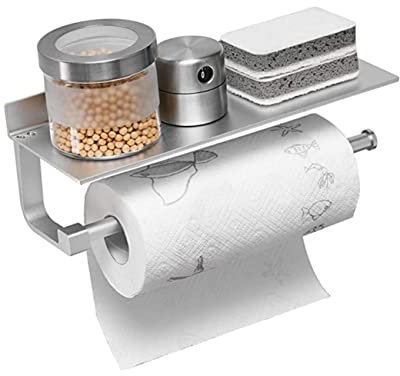 Porte-papier toilette mural avec étagère de rangement pour téléphone portable