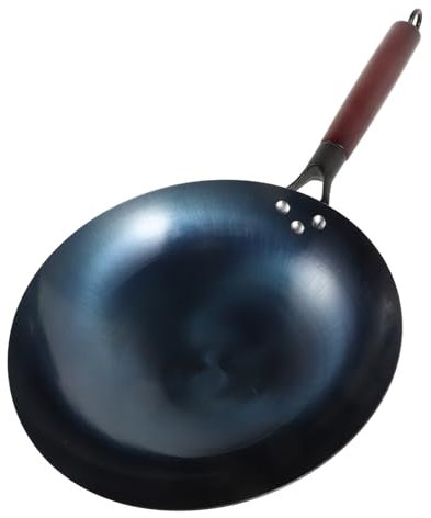 Cabilock Wok Di Ferro Leggero Padella Per Cucina a Induzione Forniture Per Cucina Padella Wok Accessori Per Pentole