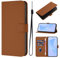 WOWUDI Custodia per Huawei P smart 2019 Portafoglio Cover con Funzione Stand e Chiusura Magnetica a Libro in Pelle PU con Protezione Antiurto Custodia - Marrone