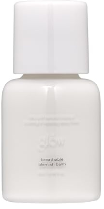glow mini breathable blemish balm #white | light-coverage bb cream & tinted moisturizer | skincare-like finish with green tea leaf water infusion | healthy radiant non-comedogenic | 0.2 fl oz