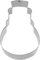 Westmark Ausstechformen Schneemann, 6 cm, Edelstahl, Silber, 6 x 3,8 x 2,2 cm
