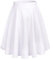 bridesmay Damen Mini Rock Sommer Kurz Skater Rock Schulmädchen Anime Rock Gothic Cosplay Sexy Röcke Midi-White M