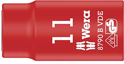 Wera 05004955001 8790 B VDE Zyklop-Steckschlüsseleinsatz, isoliert, mit 3/8 Zoll-Antrieb, 11.0 x 46.0 mm, 11