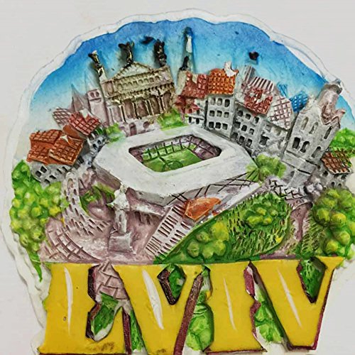 3D Lemberg Ukraine Kühlschrankmagnet Souvenir Aufkleber Home & Kitchen Decoration Lviv Ukraine Kühlschrankmagnet